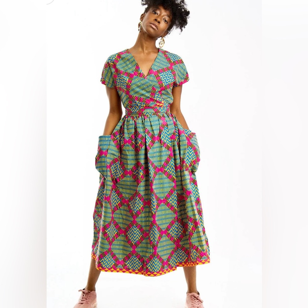 STUNNING Brand New Yevu MIDI Wrap Dress 🤤